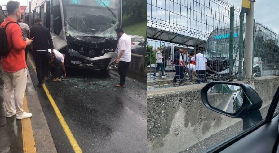 İstanbul'da art arda metrobüs kazaları!