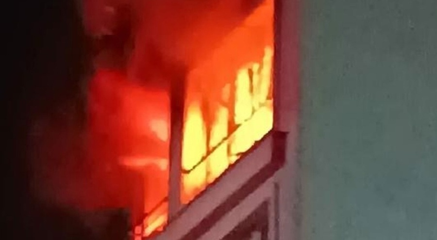 Apartmanda korkutan patlama