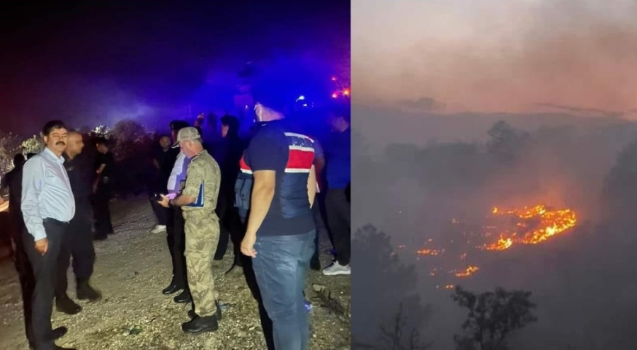 Kaman'da çıkan yangın, askeri bölgeye sıçradı