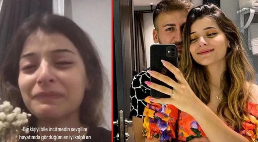Fenomene acı veda! Nişanlısı son hediyesini ağlayarak paylaştı
