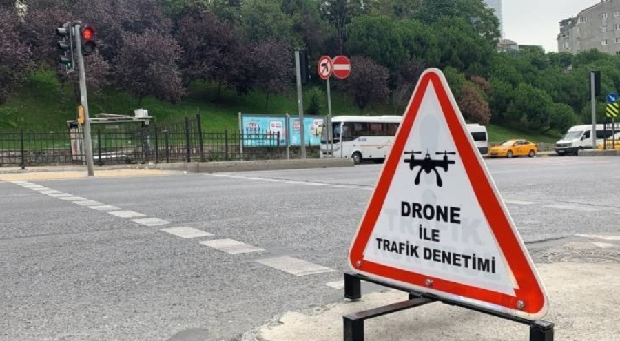Trafikte drone ile denetim dönemi