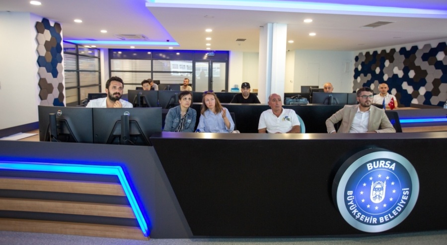 Bursa'daki Trafik Yönetim Merkezi'ne Ukrayna'dan ziyaret