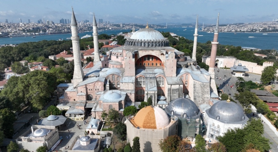 Ayasofya-i Kebir Camii Şerifi'nde restorasyon başladı