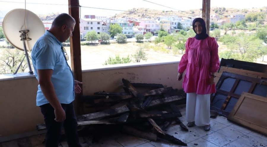 Ev sahibinin çıkarmak istediği kiracı evi ateşe verdi!