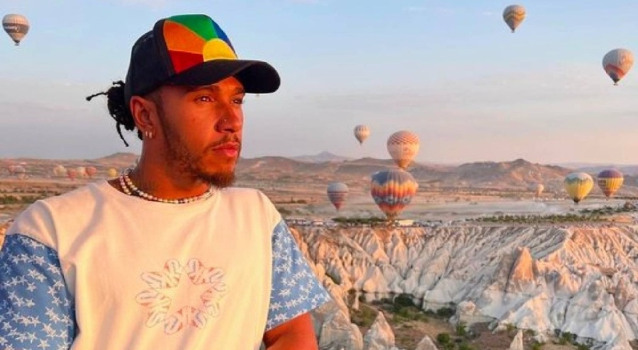 Lewis Hamilton, tatile Kapadokya'ya geldi