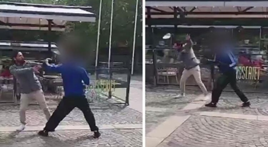 Kur'an-ı Kerim yakan provokatör Momika sokak ortasında dayak yedi