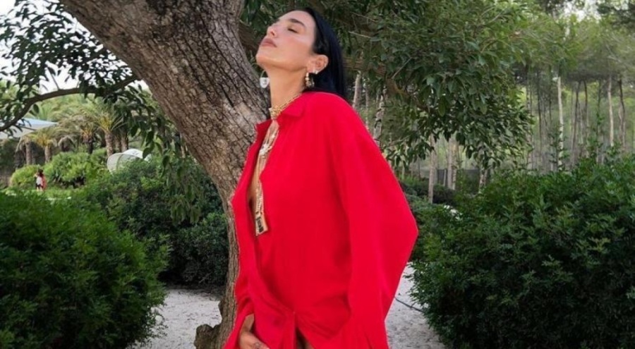 Ünlü şarkıcı 14 yaş büyük sevgilisinin kucağında poz!