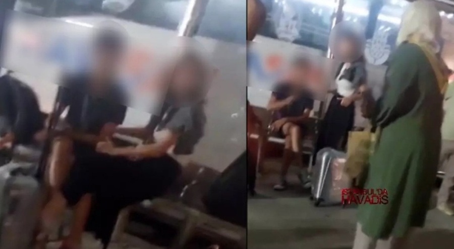 Durakta öpüşen çifte tepki gösteren kadın yayın yasağı aldırdı