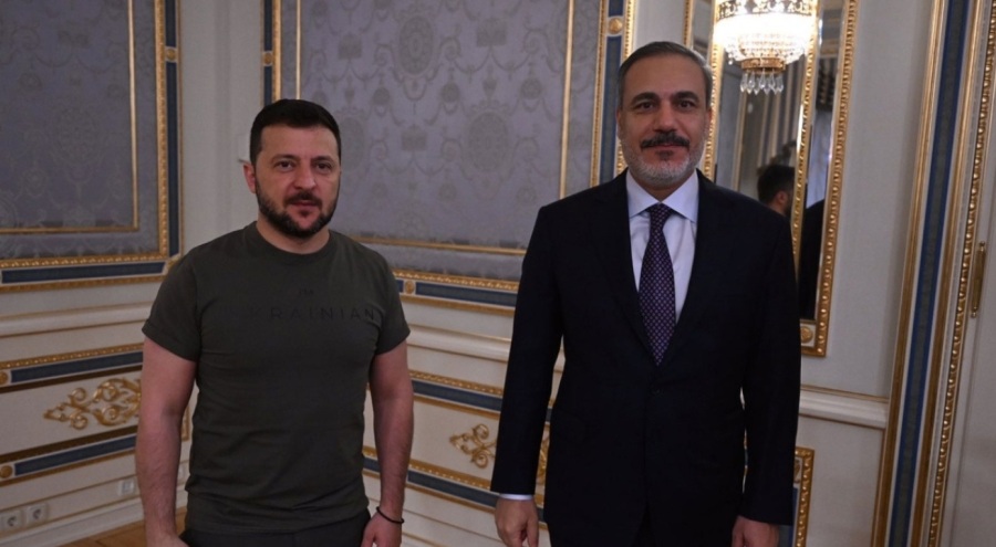 Hakan Fidan Zelenski ile bir araya geldi