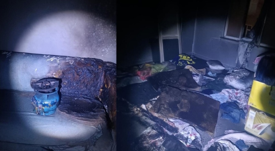 Diyarbakır'da kiracı evi yaktı!