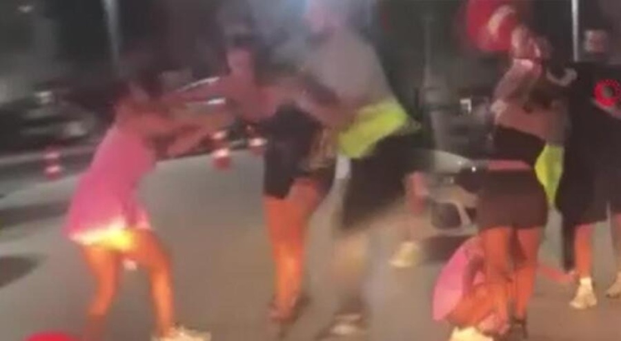 Eğlence mekanı çalışanlarıyla yabancı uyruklu kadınlar birbirine girdi