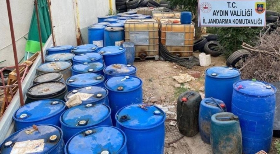 Aydın'da tonlarca kaçak akaryakıta el konuldu