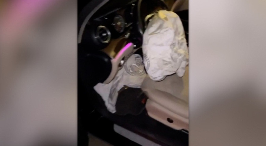 Vale 4 milyon liralık arabayı hurdaya çevirdi