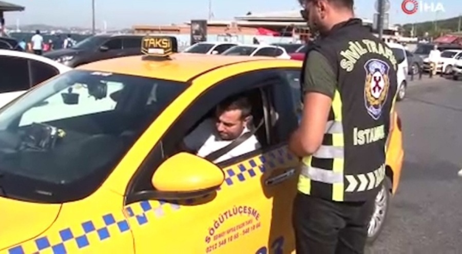 Ceza alan sürücüden gazeteciye: Maksadınız taksicileri kötülemek