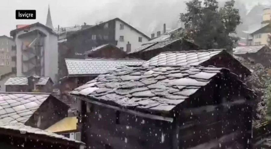 İsviçre ve Fransa'da, hava bir saatte 18 derece soğudu!