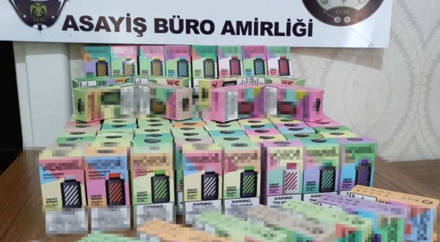 Bursa Mudanya'da 100 bin liralık kaçak elektronik sigara operasyonu!