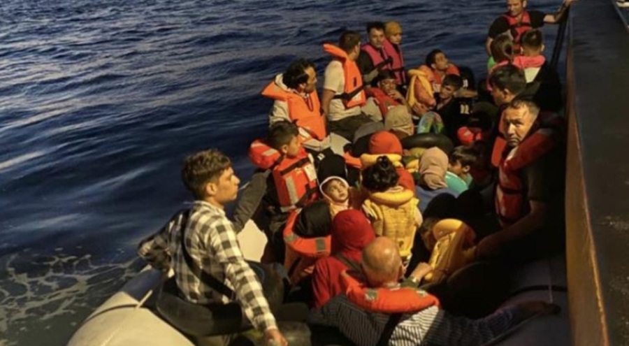 39 kaçak göçmen Çanakkale'de yakalandı