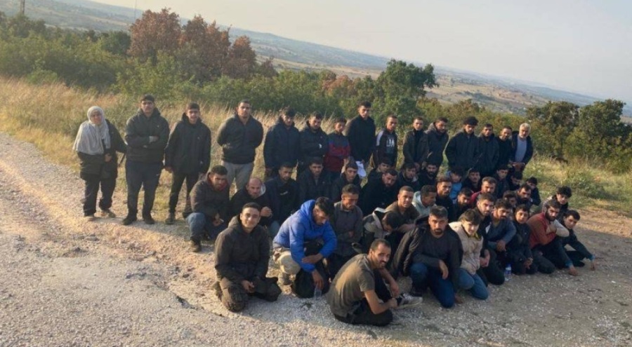 Edirne'de 53 kaçak göçmen yakalandı