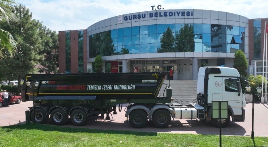 Bursa Gürsu Belediyesi bünyesine havuz dorse tipi araç ekledi