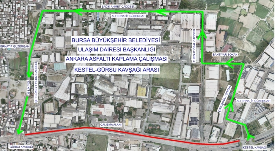 Bursa'da Ankara Yolu kapanıyor