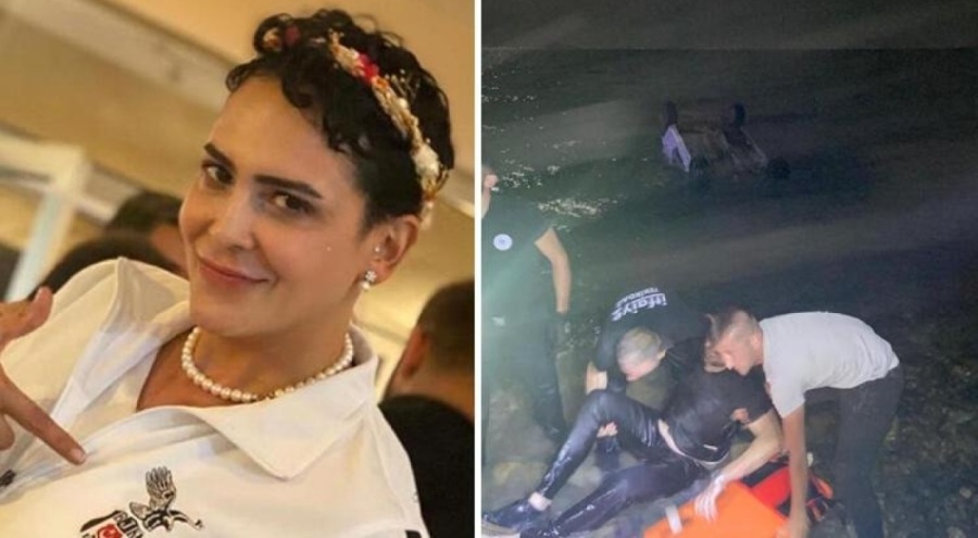 Otomobiliyle denize uçan lise müdüründen acı haber