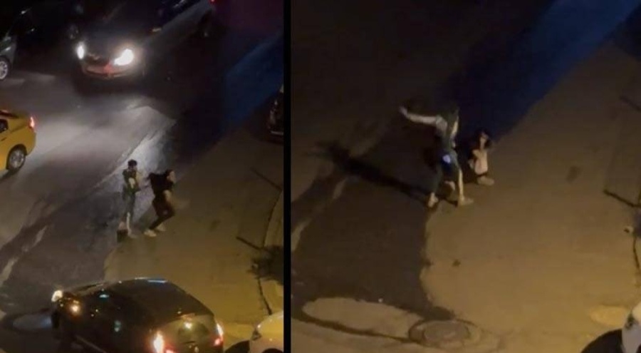 İstanbul'da kadını sokak ortasında dövdü