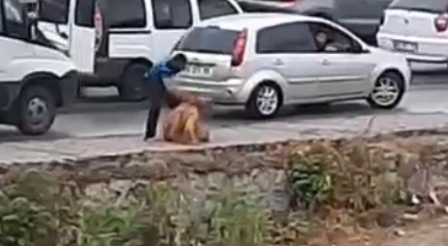 Bursa'da tartıştığı kadını kemerle darp etti!