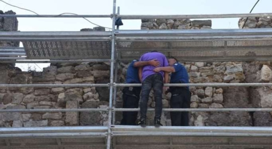 Aracı trafikten men edilince intihar girişiminde bulundu!