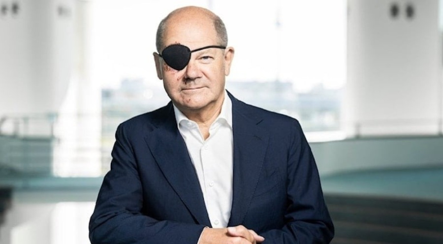 Scholz, yüzü yaralı fotoğrafını paylaştı