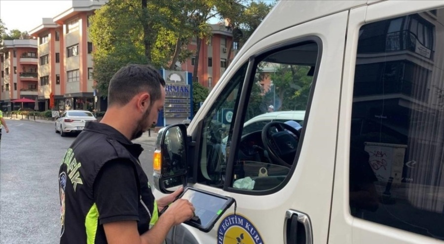 İstanbul'da okul servislerine yönelik denetim yapıldı