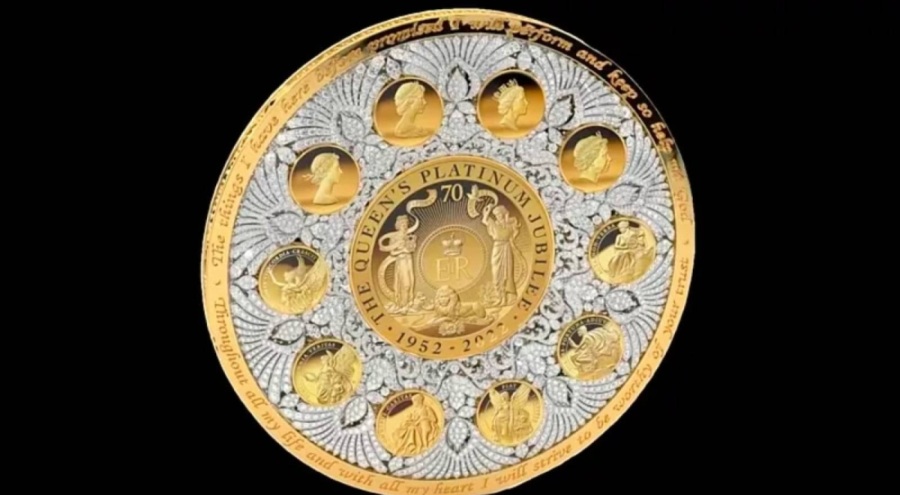 Kraliçe II. Elizabeth anısına, 23 milyon dolarlık dev madeni para tasarlandı!