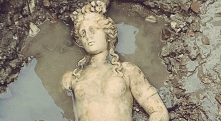 Bartın'da 1800 yıllık heykel bulundu