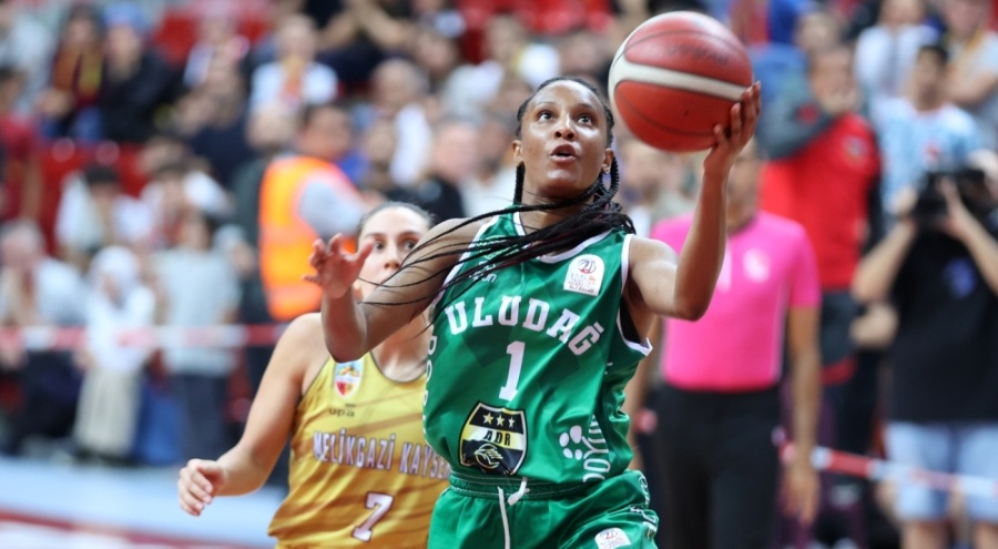 Melikgazi Kayseri Basketbol ve Bursa Uludağ Basketbol karşılaştı