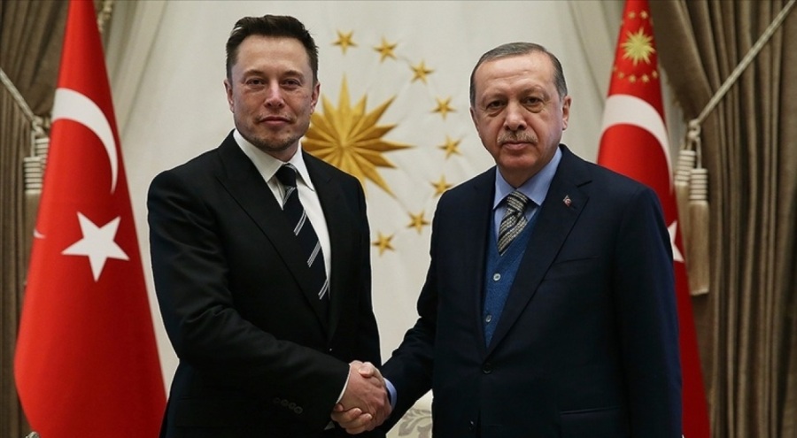 Erdoğan, ABD'deki Türkevi'nde Elon Musk ile görüşüyor