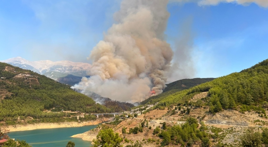 Alanya'daki orman yangını kısmen kontrol altına alındı