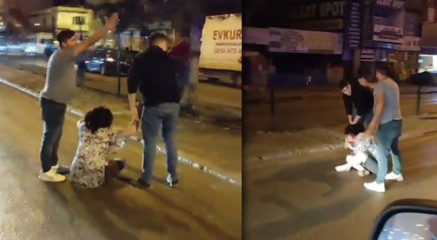 Eski karısını sokak ortasında döverek tehdit eden şahıs yakalandı