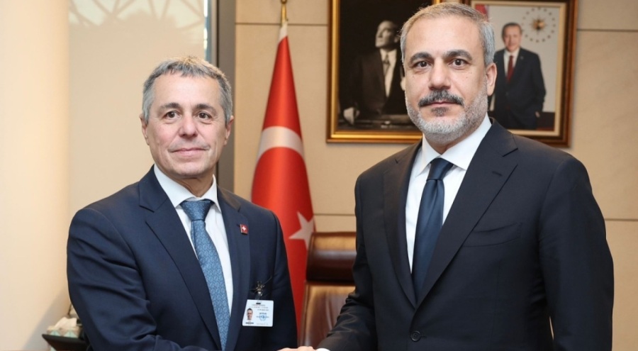Dışişleri Bakanı Fidan İsviçreli mevkidaşıyla bir araya geldi