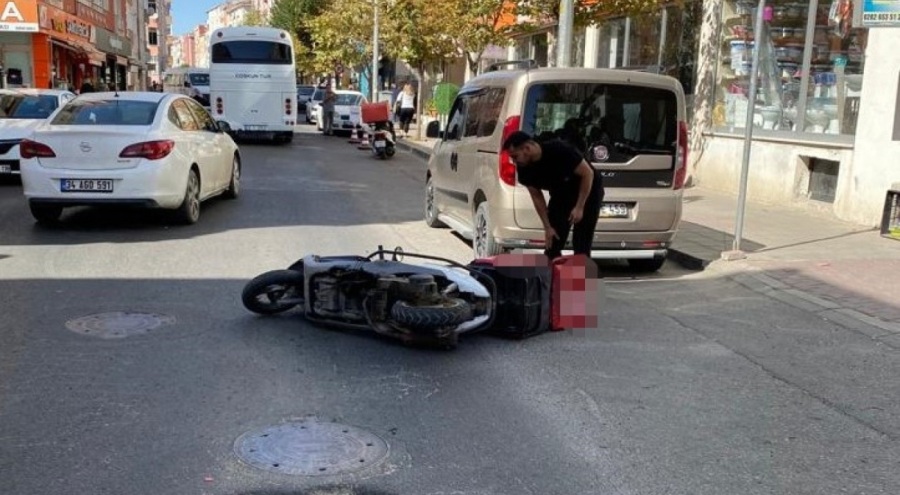 Bozuk yol kazaya sebep oldu!