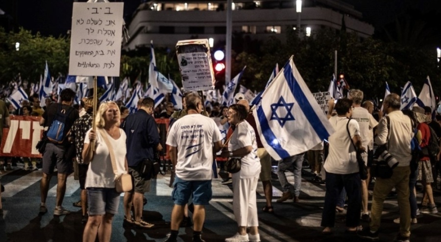 On binlerce kişi sokakta! Netanyahu'ya tepkiler devam ediyor