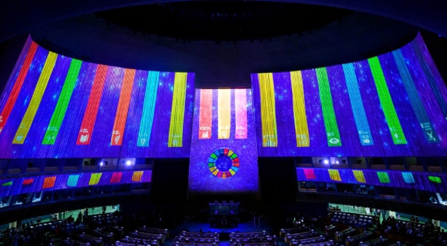 Erdoğan, BM Genel Kurulu'nda gökkuşağı renklerinden rahatsız oldu