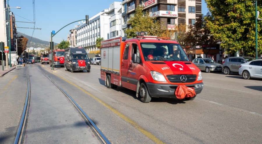 Bursa'da itfaiye teşkilatı 309'uncu yıldönümü kutlandı