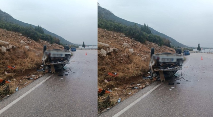 Isparta'da otomobilin takla atması sonucu 1 kişi öldü, 5 kişi yaralandı