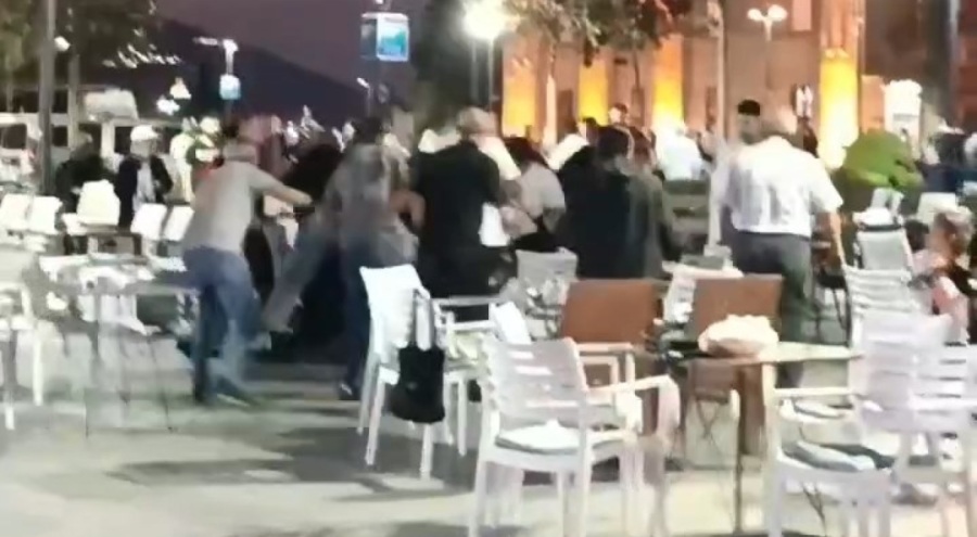 Bursa'da kılıçlı sokak muharebesi kamerada