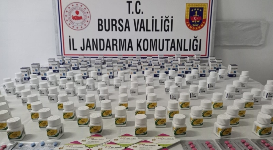 Bursa Gemlik'te cinsel gücü artırıcı ilaç operasyonu!