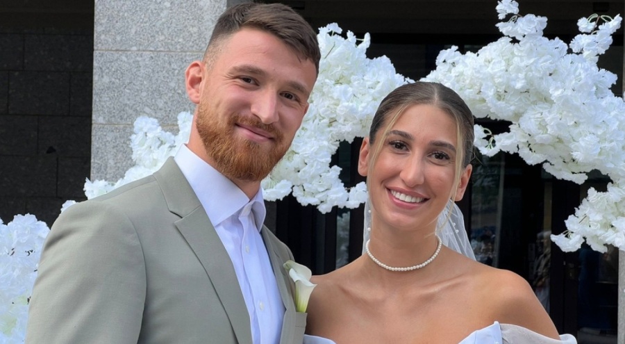 Milli futbolcu Salih Özcan evlendi