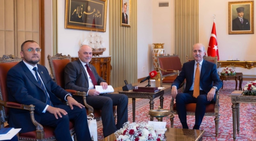 TBMM Başkanı Kurtulmuş, Ukrayna Büyükelçisi'ni kabul etti