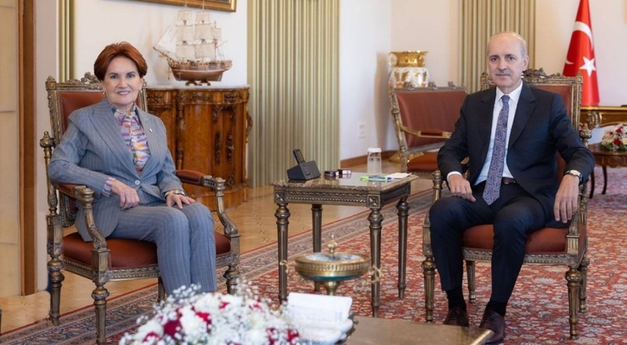 TBMM Başkanı Kurtulmuş, Meral Akşener'le bir araya geldi
