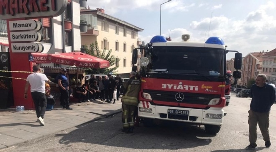 Ankara'da korkutan yangın! Bir itfaiye eri yaşamını yitirdi