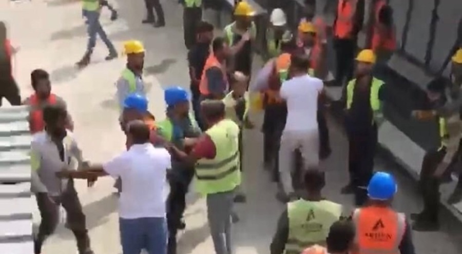 İstanbul'da işçiler birbirine girdi!