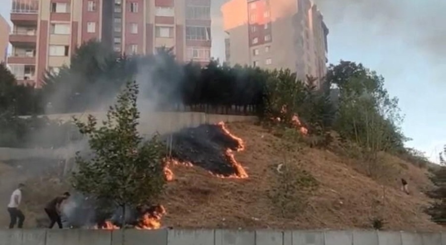 Asker uğurlama eğlencesinde yangın paniği!